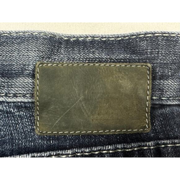 BKE Buckle Men's Seth Straight Leg Blue Denim Jeans - Size 38L (38x28) *HEMMED* - Picture 3 of 6